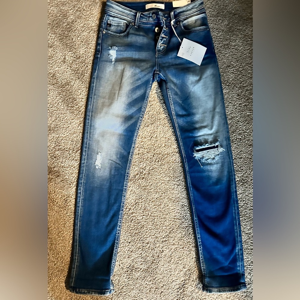 VICI kancan button fly jeans